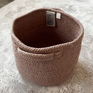 H&M Home Blush Knit Basket